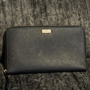 Kate Spade black leather wallet